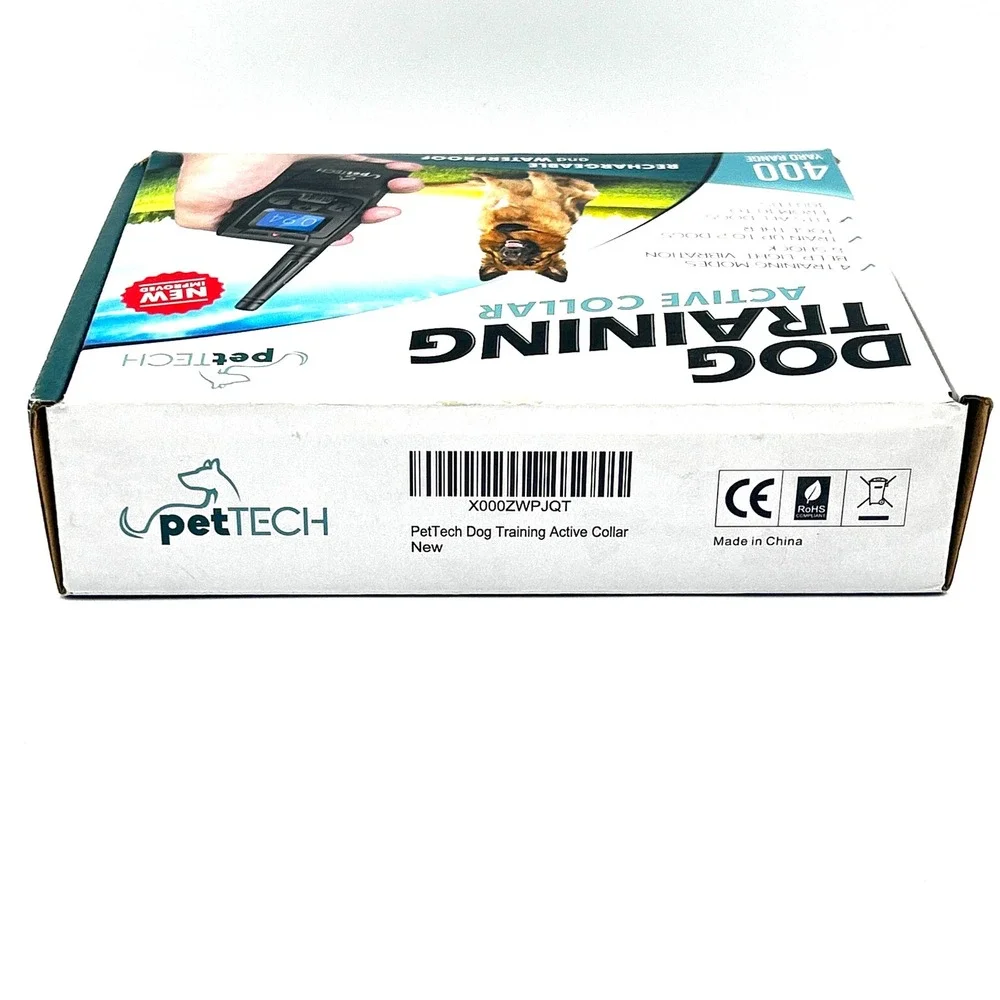 PetTech Dog Training Active Collar‎ Remote Trainer PT-0Z1 Black 400 Yard Range